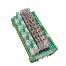 2NG2R DPDT Relay 10 Channel Module 2NO 2NC Plug in 12V 24V 1Pcs