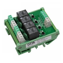 4 Channel Relay Module 1 SPDT DIN Rail Mount 12V 24V DC/AC Interface Relay Module 220V 230V 5VDC(FY-T734-5VDC)