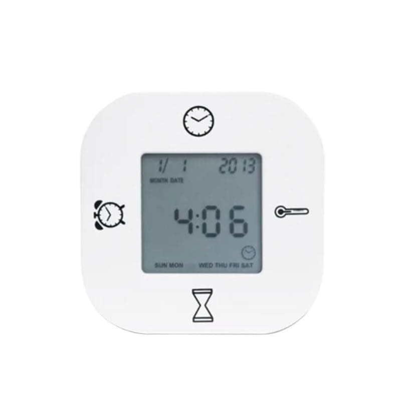 ABS Multifunctional Temperature Humidity Meter Bedroom Living Room with Backlight