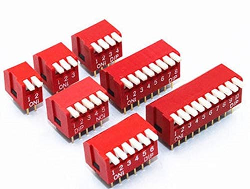 Switch 10pcs/lot Slide Type Lateral Switch Module 2P 3P 4P 5P 6P 8P 10P 2.54mm Position Way DIP Red Pitch Switch Red Switch -(2P)