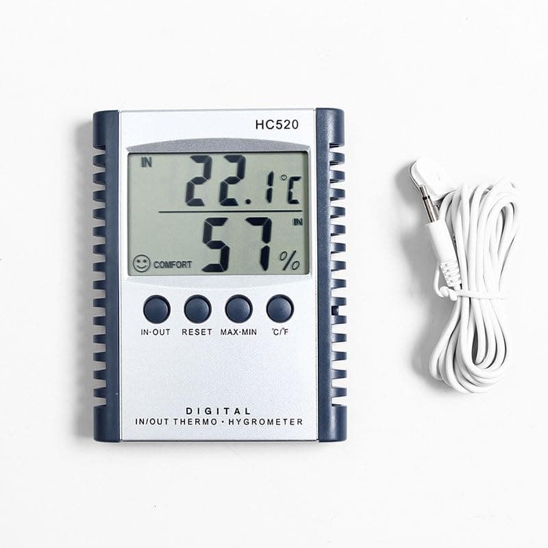 ABS External Probe Digital Electronic Temperature Humidity Meter Indoor Outdoor