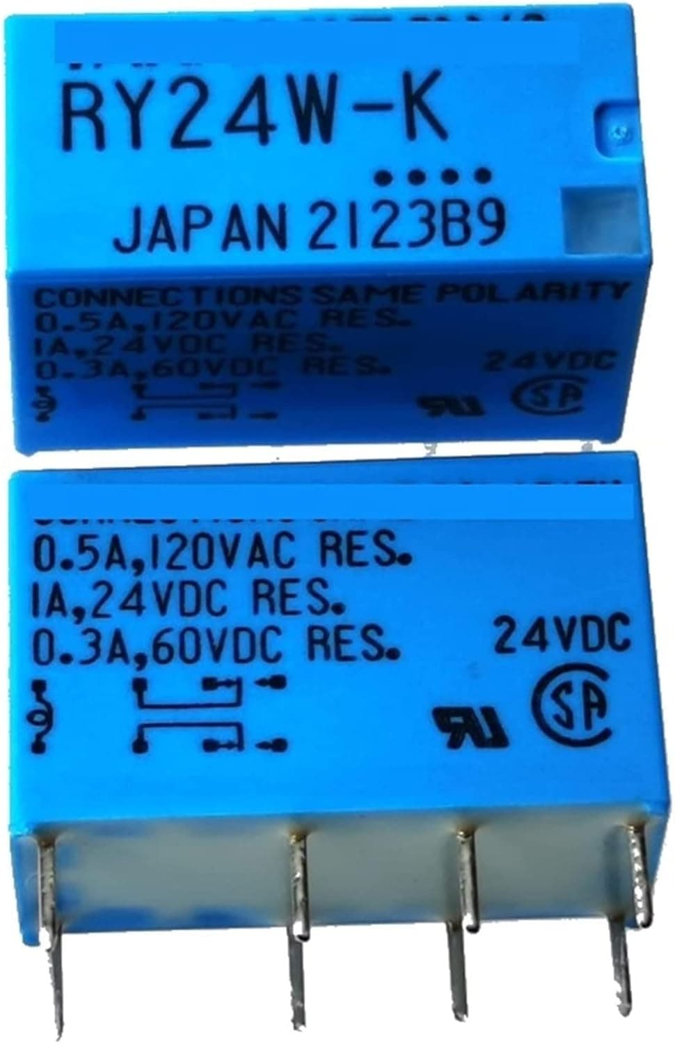 Relay 10PCS RY5W-K RY-5W-K 5VDC RY12W-K RY-12W-K 12VDC RY24W-K RY-24W-K 24VDC DIP-8 1A 5V 12V 24V Signal